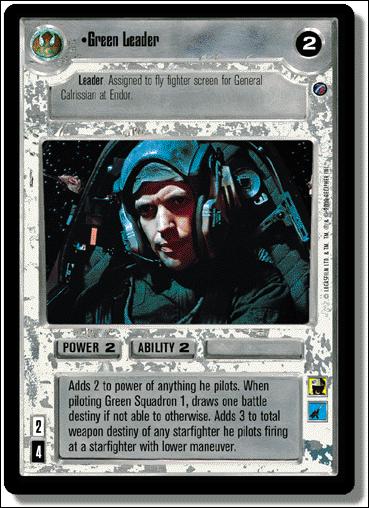 Star Wars: Death Star II Limited (Base Set) card 107 Green Leader