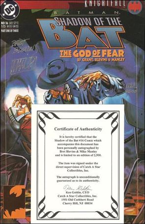Batman: Shadow of the Bat issue 16-C Catch a Star (Signed by Blevins & Manley) 1/2500