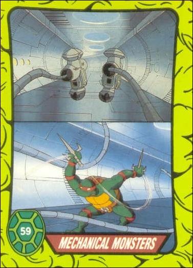 Teenage Mutant Hero Turtles (Ireland) (Base Set) card 59 Mechanical Monsters
