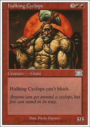 Magic the Gathering: 6th Edition (Base Set) card 189 Hulking Cyclops