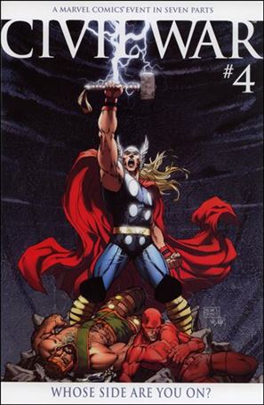 Civil War (2006) issue 4-B Michael Turner 1:18 Cardstock Color Cover