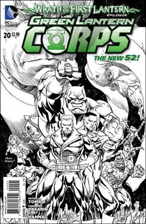 Green Lantern Corps (2011) issue 20-B 1:25 Black and White Cover