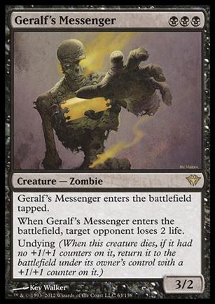 Magic the Gathering: Dark Ascension (Base Set) card 63 Geralf's Messenger