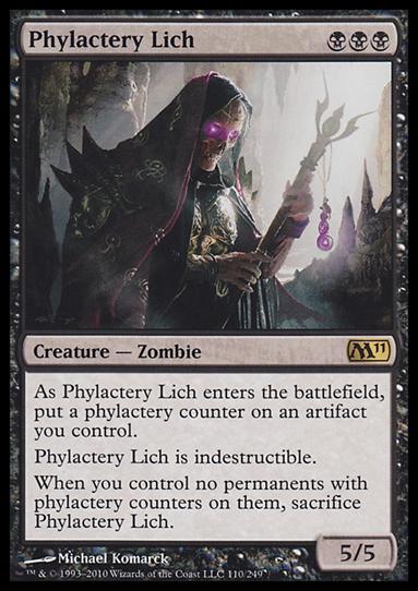 Magic the Gathering: 2011 Core Set (Base Set) card 110 Phylactery Lich
