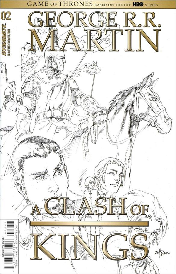 George R. R. Martin's A Clash of Kings (2020) issue 2-D Mel Rubi 1:20 Black & White Cover