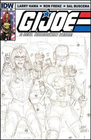 G.I. Joe: A Real American Hero issue 177-C Larry Hama Sketch Cover