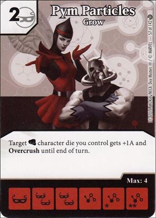 Marvel Dice Masters Civil War card 57 Pym Particles: Grow