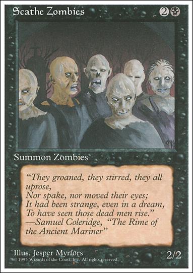 Magic the Gathering: 4th Edition (Base Set) card 158 Scathe Zombies