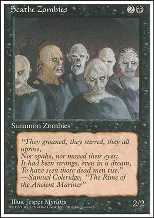 Magic the Gathering: 4th Edition (Base Set) card 158 Scathe Zombies