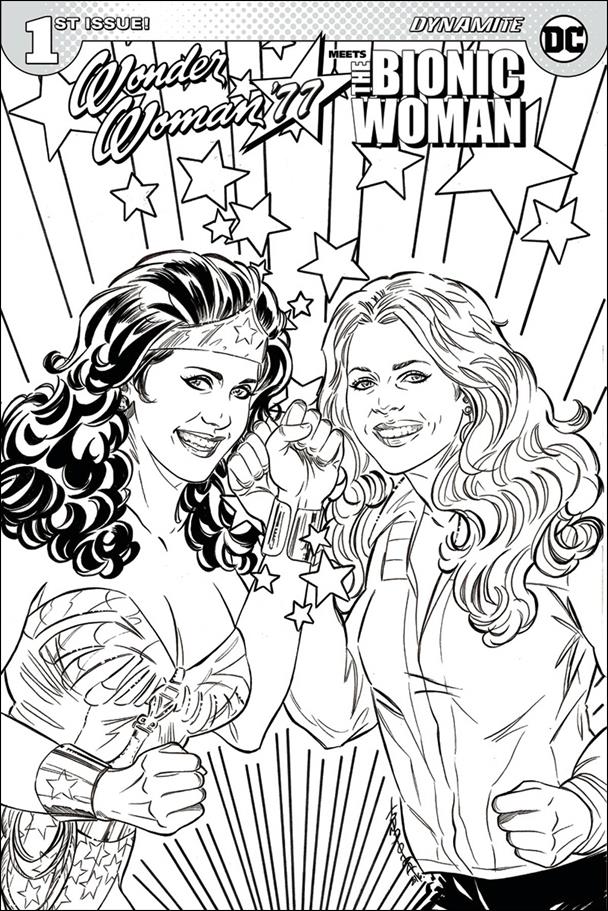 Wonder Woman '77 Meets The Bionic Woman issue 1-D Judit Tondora Coloring Book Cover