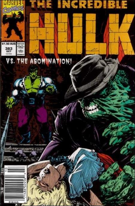 Incredible Hulk (1968) issue 383-B Australian Price Cover