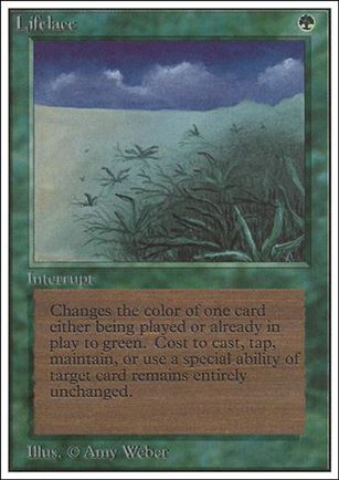 Magic the Gathering: Unlimited (Base Set) card 208 Lifelace