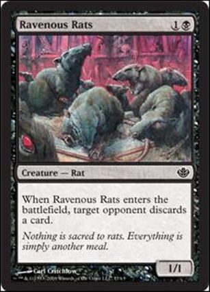 Magic the Gathering: Duel Decks: Garruk vs. Liliana (Base Set) card 37 Ravenous Rats