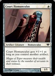 Magic the Gathering: Conflux (Base Set) card 6 Court Homunculus