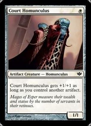 Magic the Gathering: Conflux (Base Set) card 6 Court Homunculus