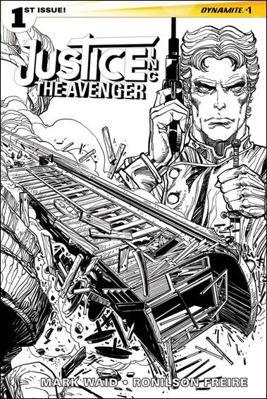 Justice, Inc: The Avenger (2015) issue 1-H Walter Simonson 1:35 Black & White Cover