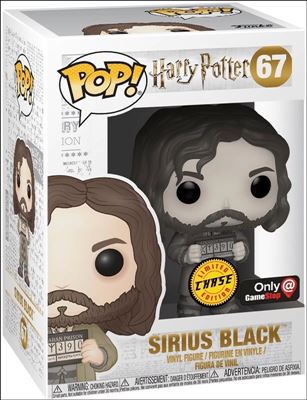 POP! Harry Potter figure 67-B Sirius Black (Prisoner) (B&W) Chase GameStop