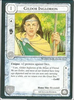 Middle-Earth: The Wizards (Base Set) card 182 Gildor Inglorion