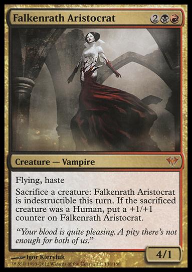 Magic the Gathering: Dark Ascension (Base Set) card 138 Falkenrath Aristocrat
