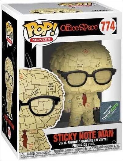 POP! Movies figure 774-B Sticky Note Man ThinkGeek Exclusive