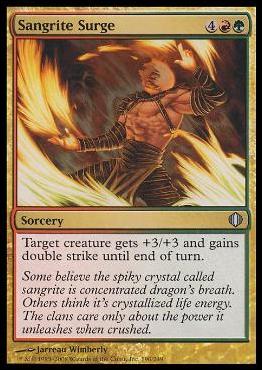 Magic the Gathering: Shards of Alara (Base Set) card 190 Sangrite Surge