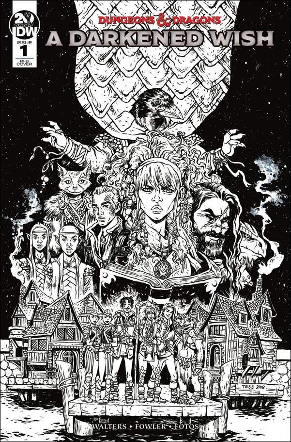 Dungeons & Dragons: A Darkened Wish issue 1-D Tess Fowler 1:25 Black & White Cover
