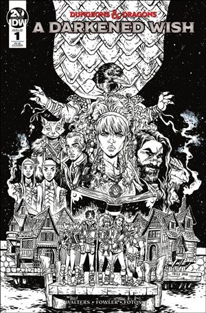 Dungeons & Dragons: A Darkened Wish issue 1-D Tess Fowler 1:25 Black & White Cover