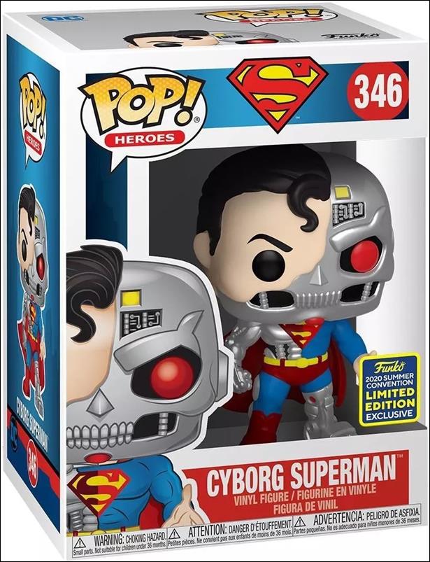 POP! Heroes figure 346-B Cyborg Superman Summer Convention 2020