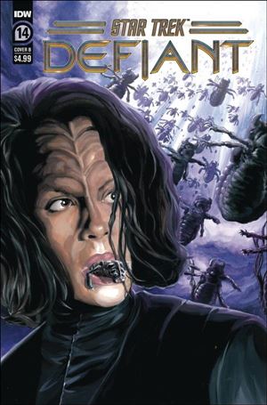 Star Trek: Defiant issue 14-B J.K. Woodward Cover