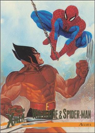 1996 Fleer Ultra X-Men: Wolverine (Base Set) card 45 Wolverine & Spider-Man