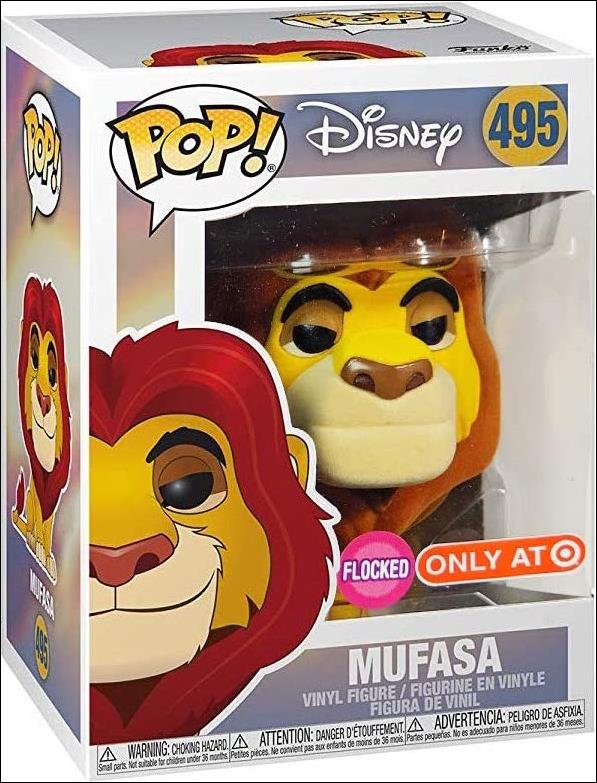 POP! Disney figure 495-B Mufasa (Flocked) Target Exclusive