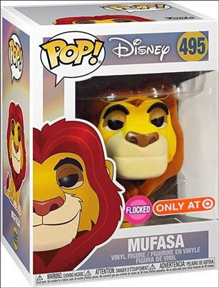 POP! Disney figure 495-B Mufasa (Flocked) Target Exclusive
