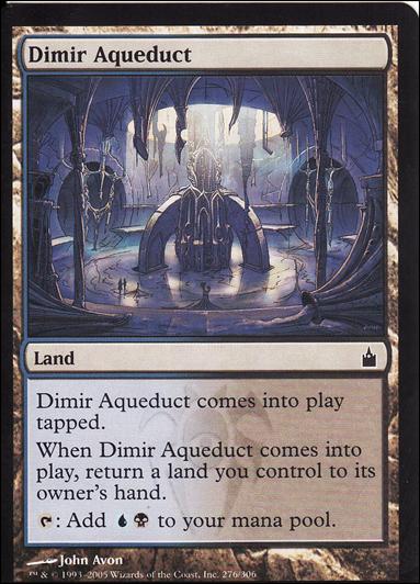 Magic the Gathering: Ravnica (Base Set)  card 276 Dimir Aqueduct