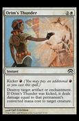 Magic the Gathering: Planechase (Base Set) card 5 Orim's Thunder