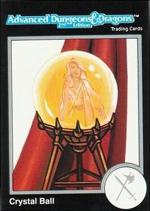 TSR 1991 Trading Cards Premier Edition Factory Set (Base Set) card 28 Advanced Dungeons & Dragons - Crystal Ball
