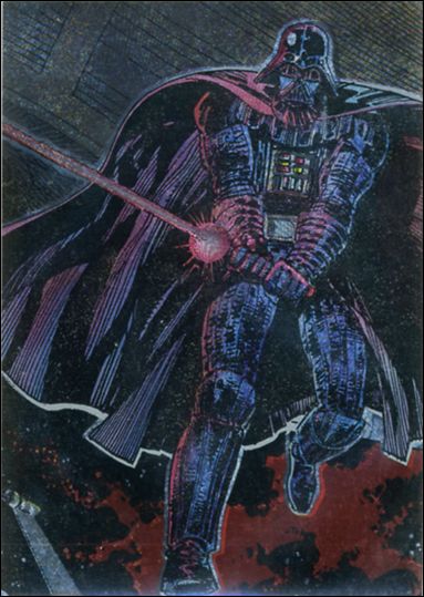 Star Wars Galaxy: Series 1 (Foil Subset) card 1 Darth Vader - Etched Foil