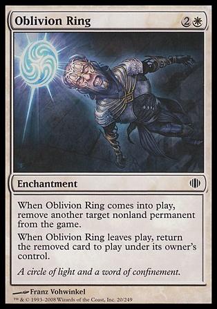 Magic the Gathering: Shards of Alara (Base Set) card 20 Oblivion Ring