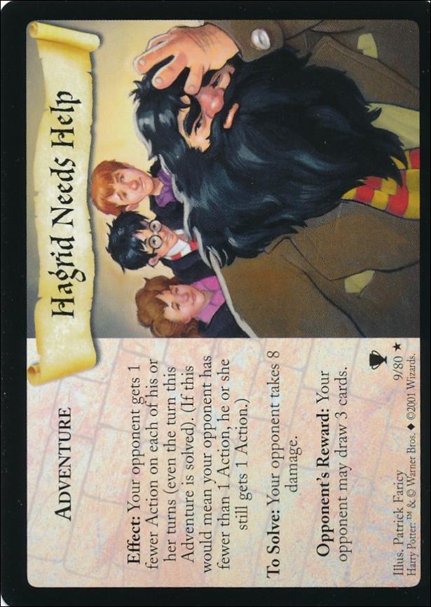 Harry Potter: Quidditch Cup (Base Set) card 9 Hagrid Needs Help