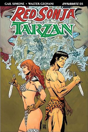 Red Sonja / Tarzan issue 3-B Walter Geovani Cover