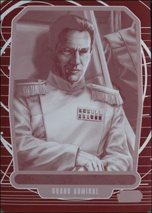 Star Wars Galactic Files (Printing Plates Subset) card 204-C Grand Admiral Thrawn - 1/1 Magenta