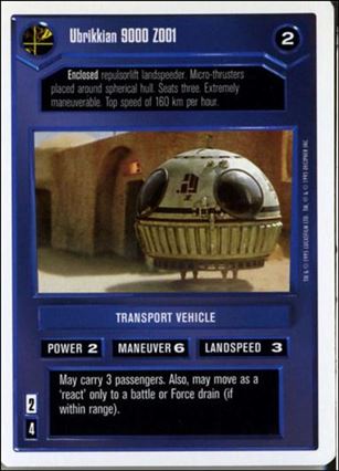 Star Wars: Premiere Unlimited (Base Set) card 148 Ubrikkian 9000 Z001