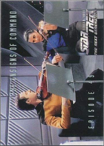 Star Trek: The Next Generation - The Episode Collection Season Three (Base Set) card 235 The Ensigns of Command, Episode 49A