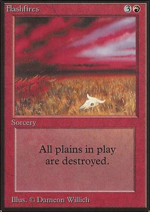 Magic the Gathering: Limited Edition Beta (Base Set) card 152 Flashfires