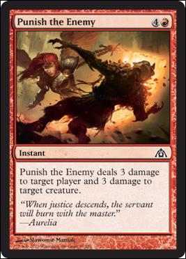 Magic the Gathering: Dragon's Maze (Base Set) card 35 Punish the Enemy 