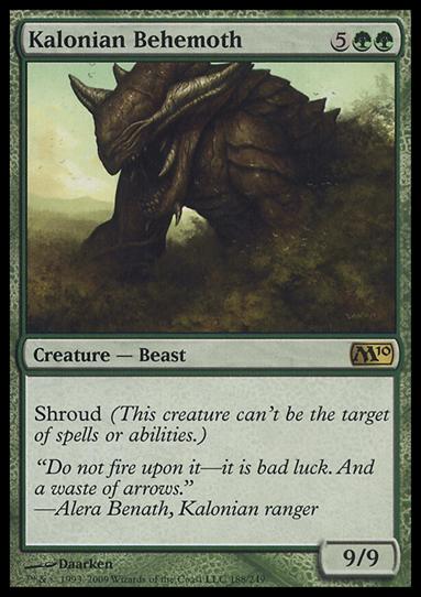 Magic the Gathering: 2010 Core Set (Base Set) card 188 Kalonian Behemoth