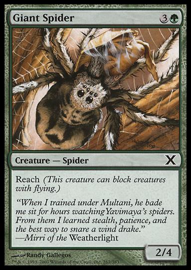 Magic the Gathering: 10th Edition (Base Set) card 267 Giant Spider