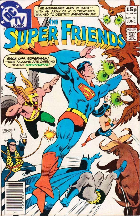 Super Friends (1976) issue 33-B UK Price Cover