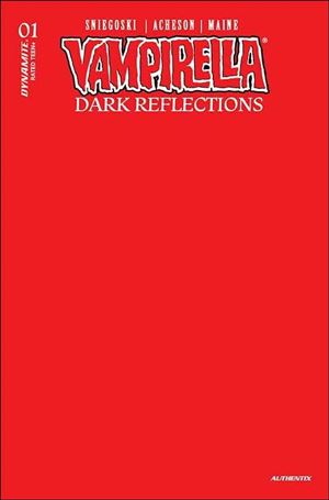 Vampirella: Dark Reflections issue 1-Y Blank Red Authentix Sketch Cover