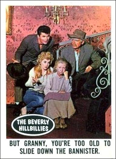 Beverly Hillbillies (Base Set) card 12 But Granny, You're Too Old to Slide Down 