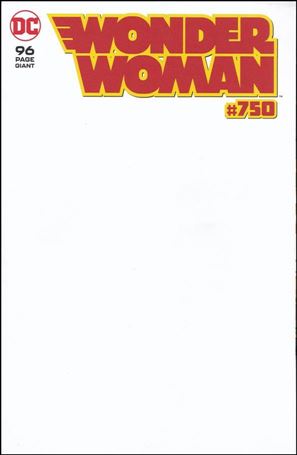 Wonder Woman (1942) issue 750-J Blank/Sketch Cover